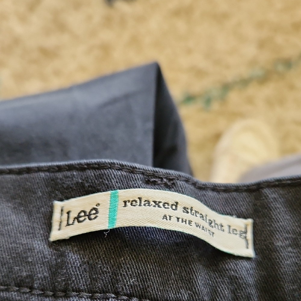 Lee Relaxed Straight Leg Pants - Black